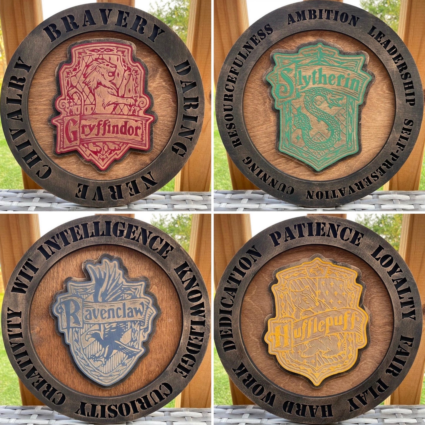 Hogw Houses Stacked Sign Collection SVG
