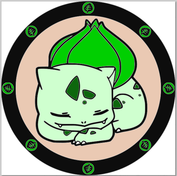 Bulba Chill Stacked SignLaser SVG