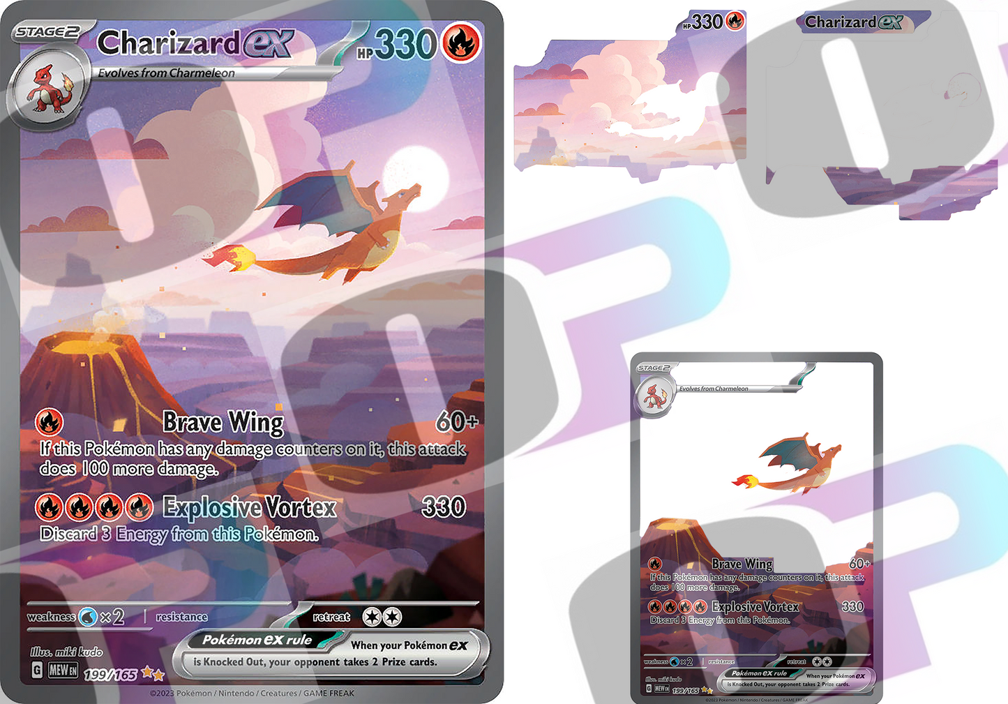 Chariz EX Stacked Card Sublimation SUB