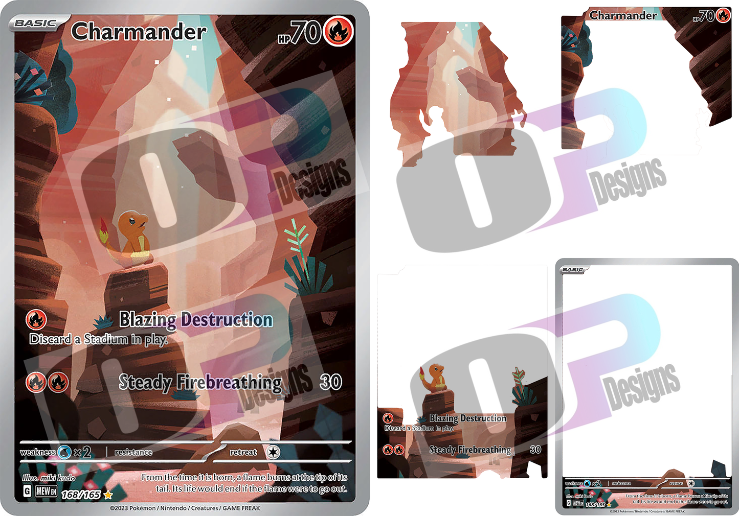 Charmand Stacked Card Sublimation SUB