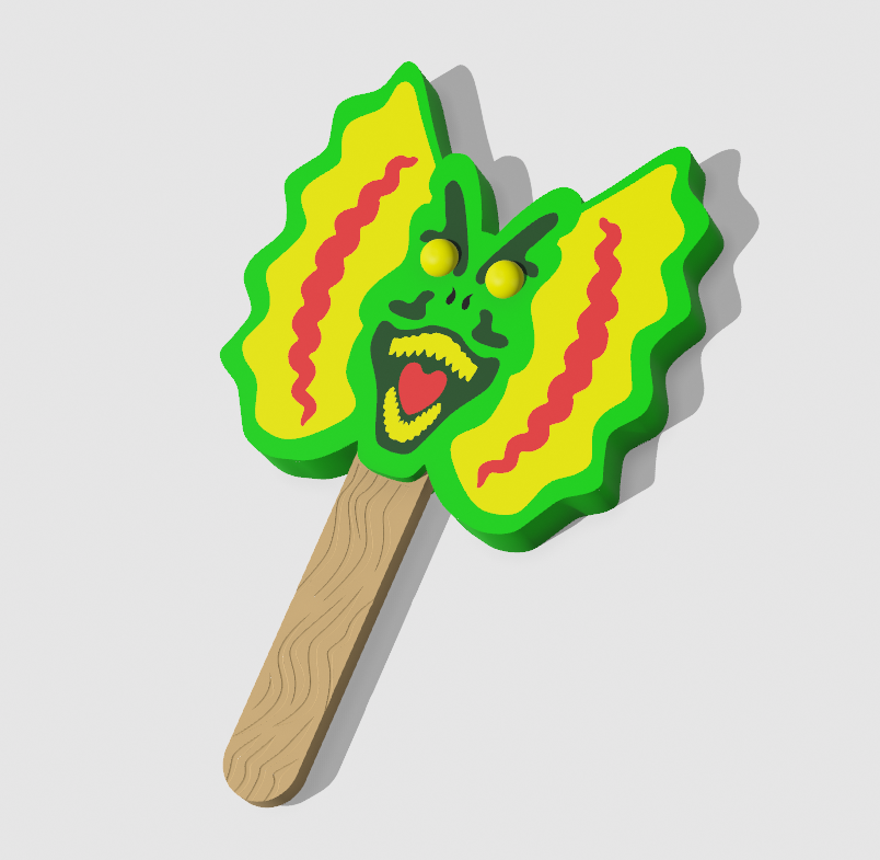 Dilophosaurus Popsicle STL