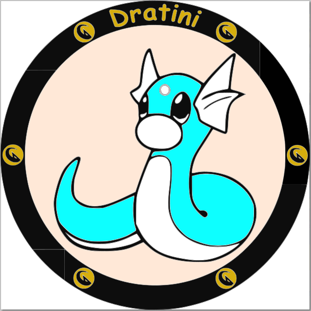 Dratin-ie Stacked Sign Laser SVG