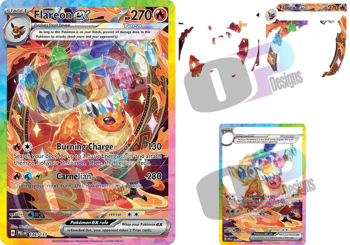 Flare Prism Stacked Card Sublimation SUB