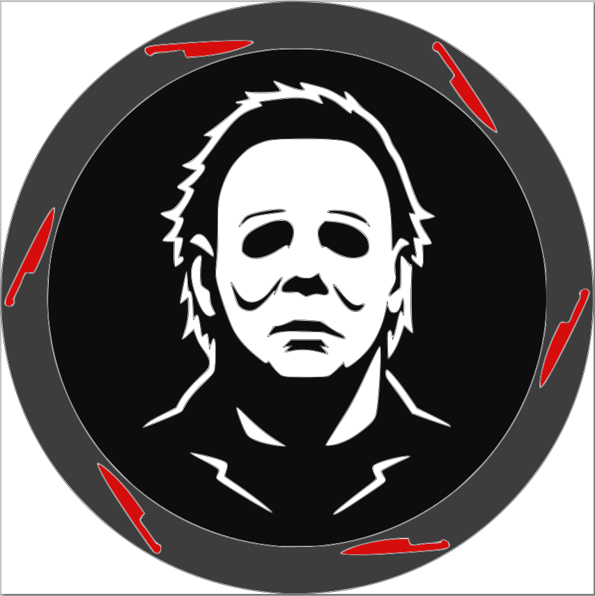 Halloween Stacked Sign Laser SVG