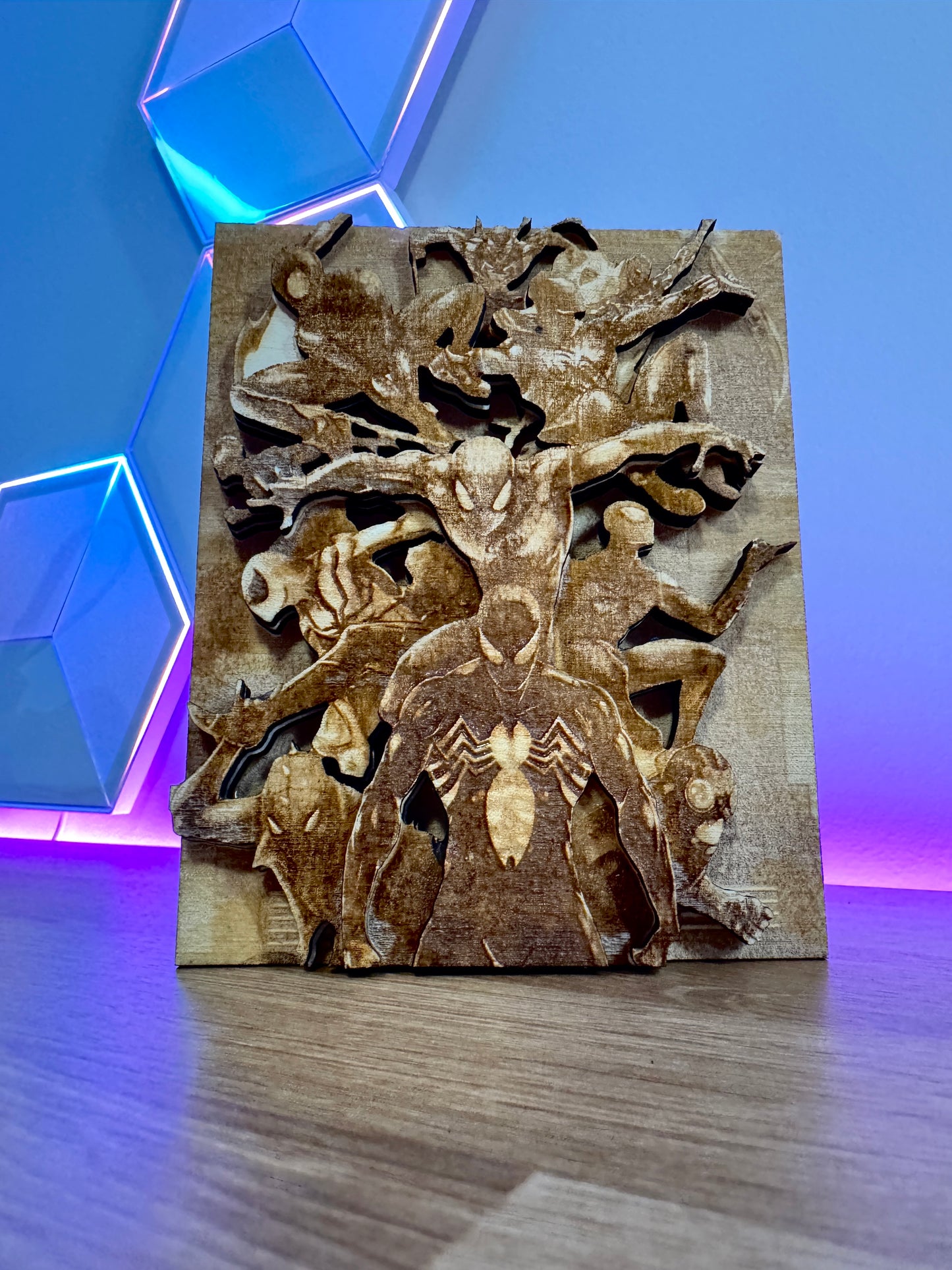 Universe of Spiders Stacked Image Laser SVG