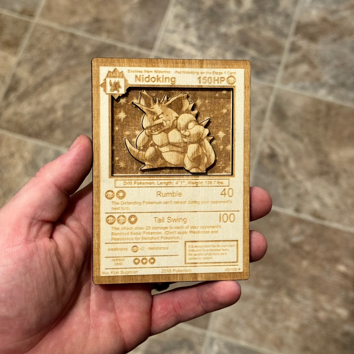 King Nido Poke Card SVG