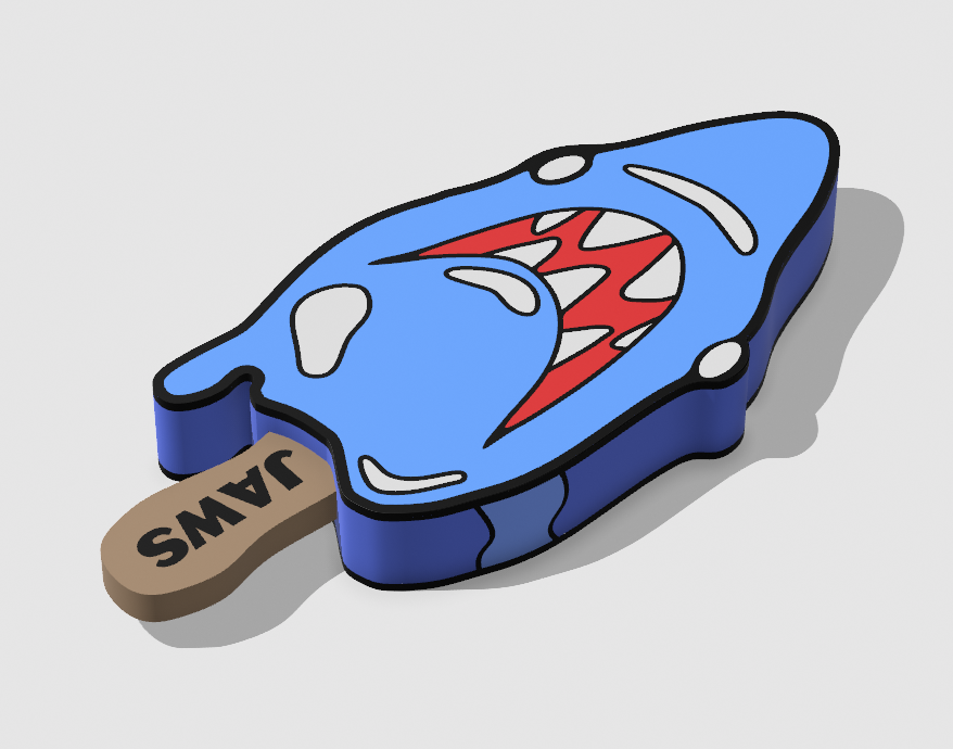 Great White Shark Popsicle STL