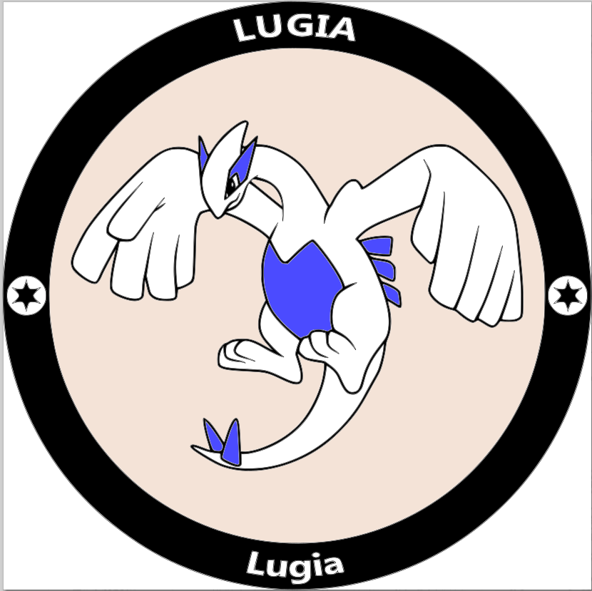 Lug-ia Stacked Sign Laser SVG