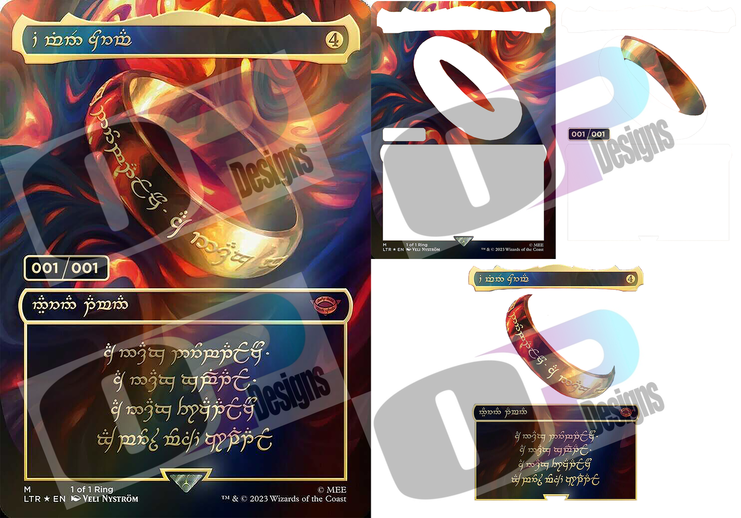 Magic Ring Stacked Card Sublimation SUB