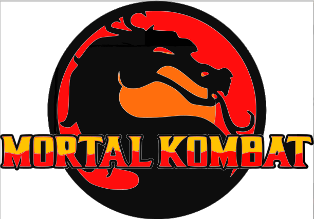 Combat Mortal Stacked Sign Laser SVG