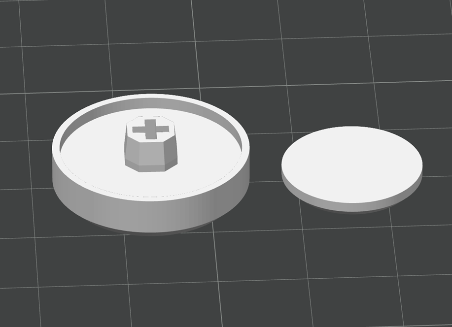 Poke Center Button Only for Kailh Keyboard Switches Key Clicker STL