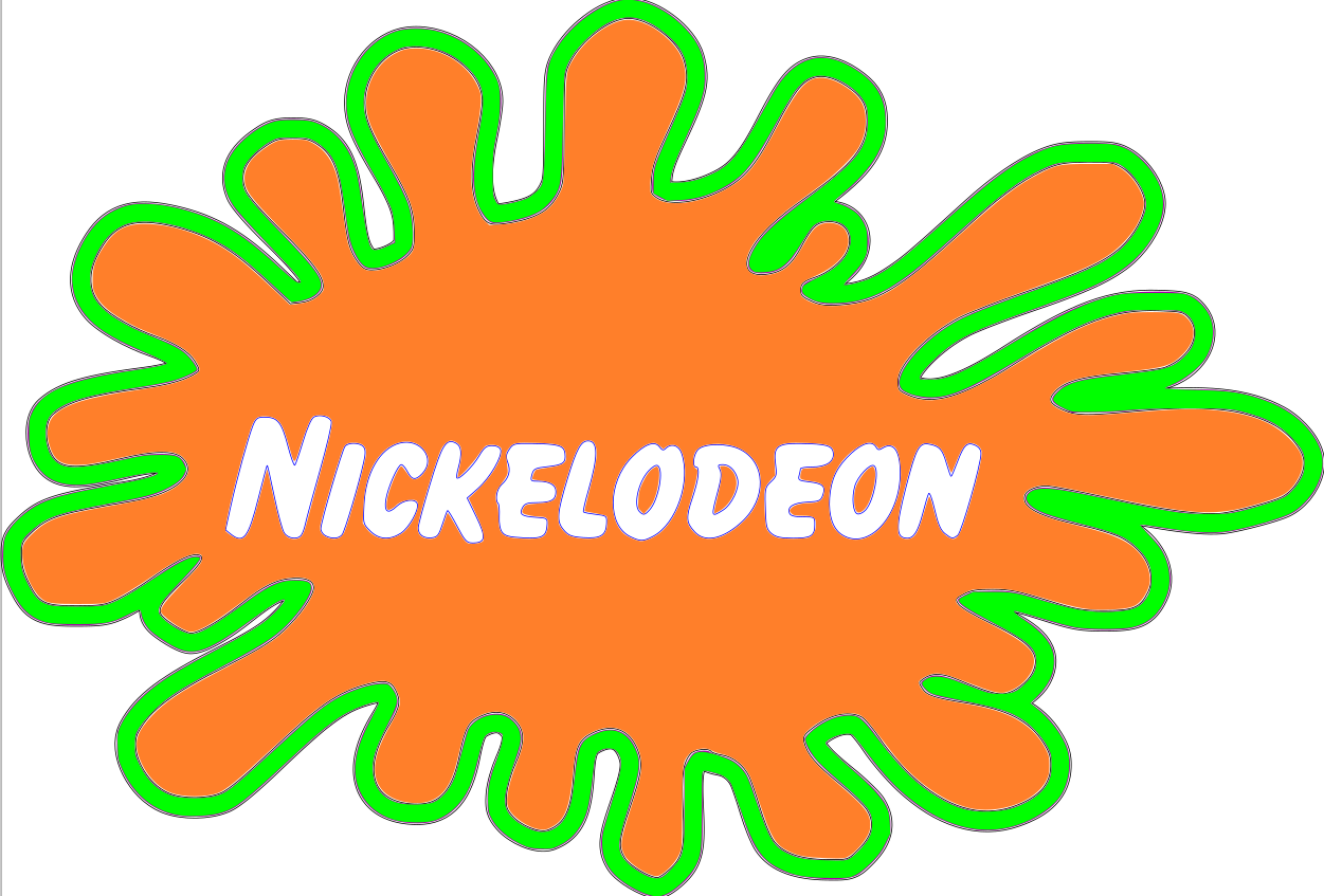 Nick Lodeon Stacked Sign Laser SVG
