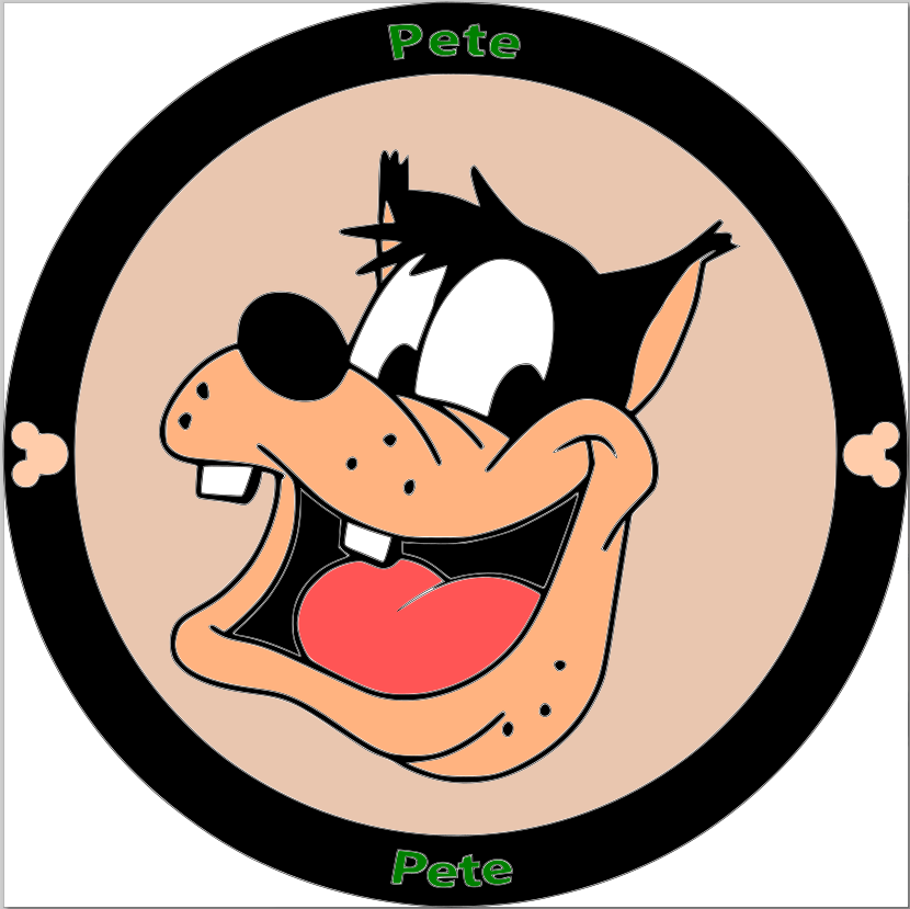 Pete Stacked Sign Laser SVG