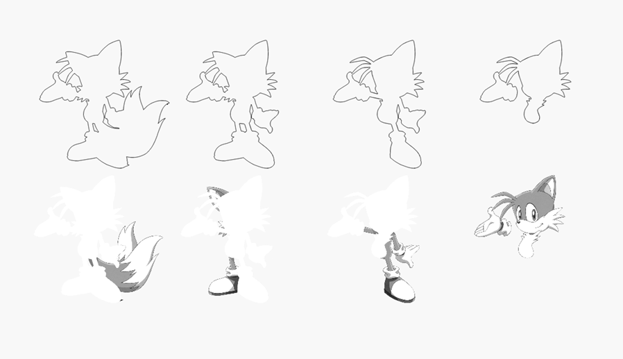 Fox Tail Stacked Image Laser SVG