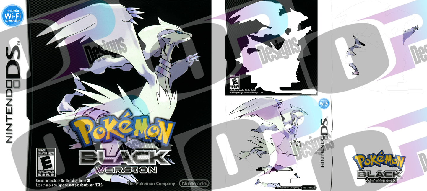 Poke Black Stacked Cover Sublimation SUB