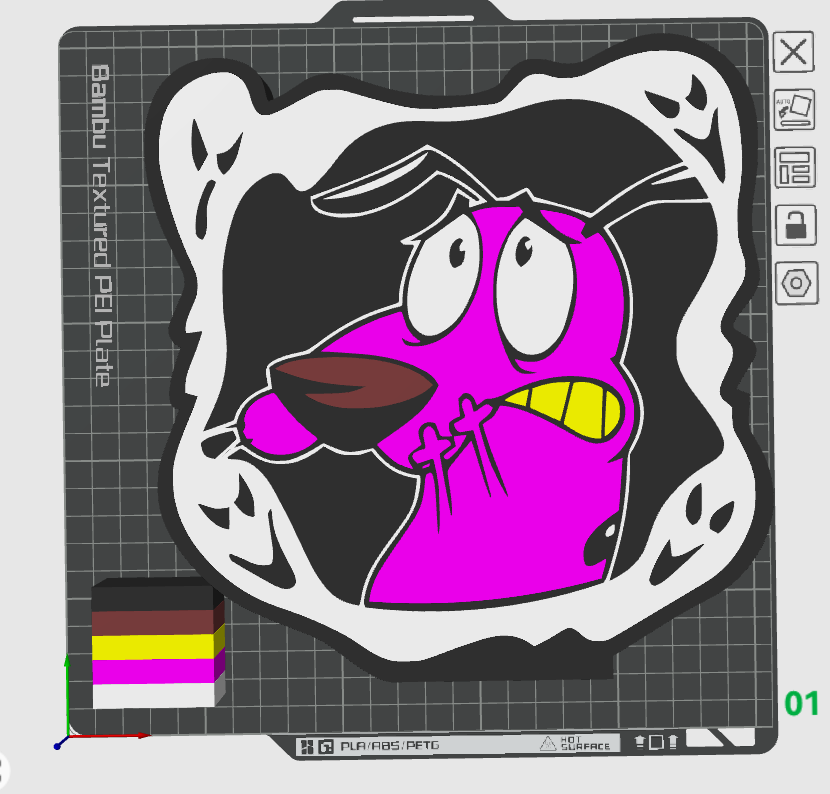 Cowardly Dog Light Box STL