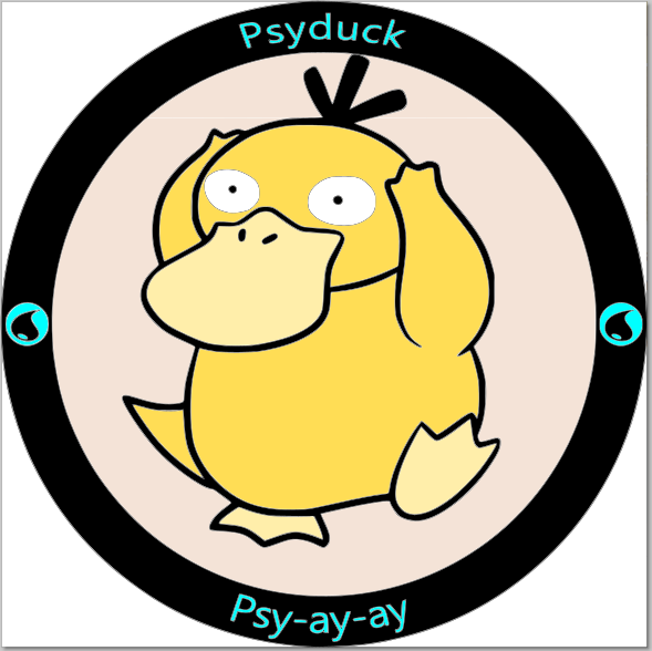 Duck Psy Stacked Sign Laser SVG