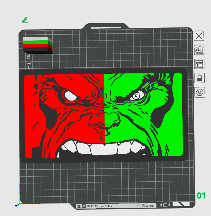 Gamma-Red Guy Light Box STL