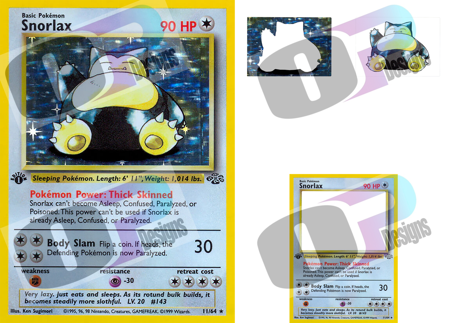 Snore Stacked Card Sublimation SUB