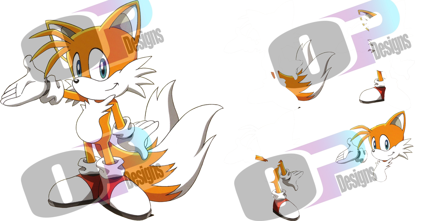 Fox Tail Stacked Image Sublimation SUB