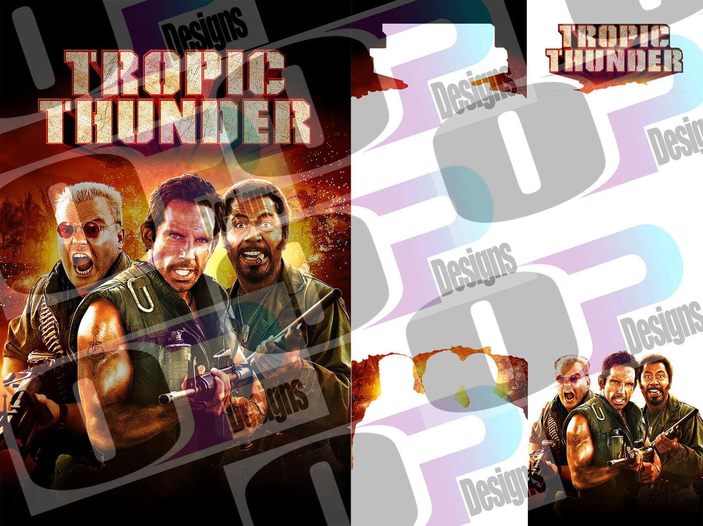Tropic Thund Stacked Cover Sublimation SUB