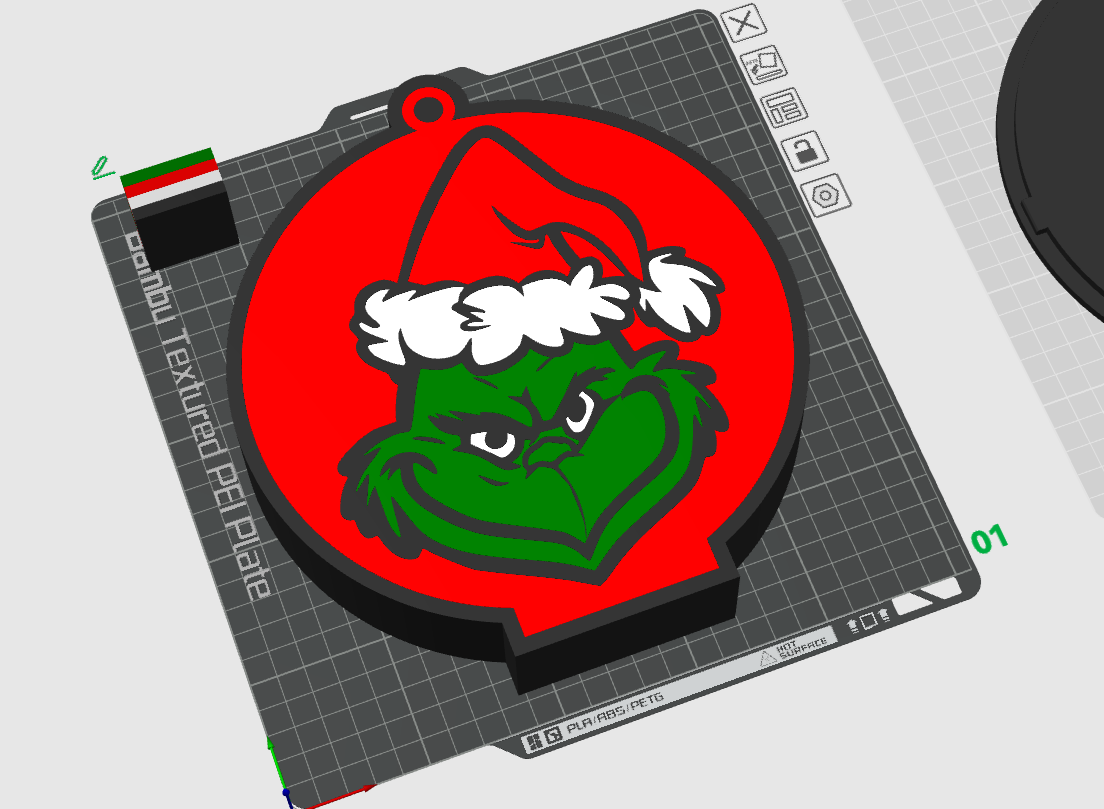 Grump Christmas Ornament Light Box STL