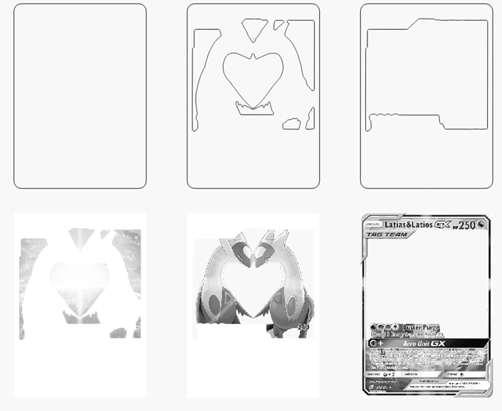 Latia Latio Stacked Card Laser SVG