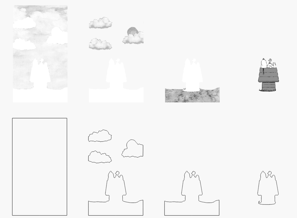 Snoop Stacked Image Laser SVG