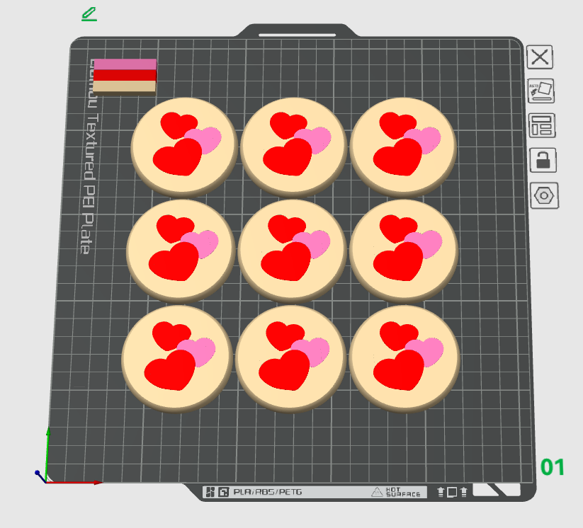 Valentine's Day Cookie Magnet STL