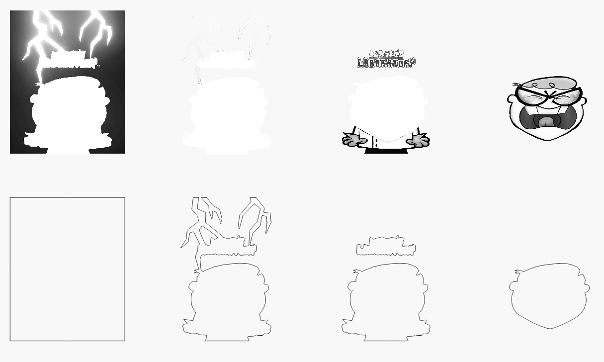 Dex's Stacked Image Laser SVG