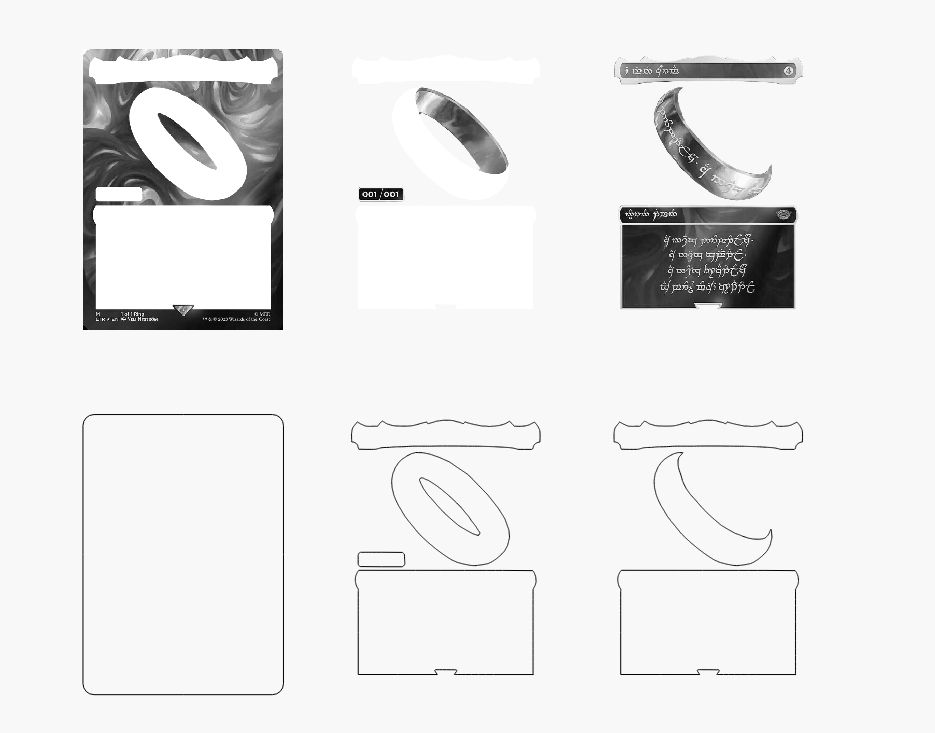 Magic Ring Stacked Card Laser SVG
