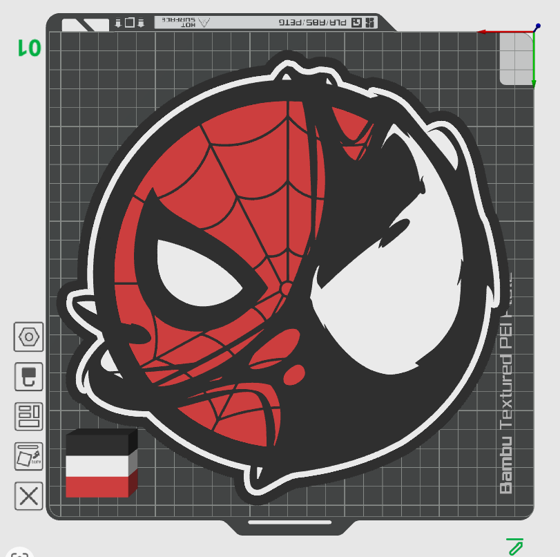Spidey-Symbiote Light Box STL