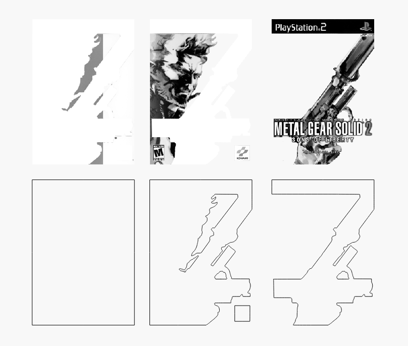 Metal Solid Stacked Cover Laser SVG