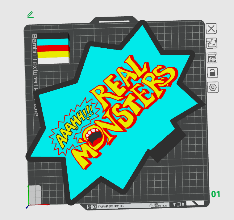 Monsters Light Box STL