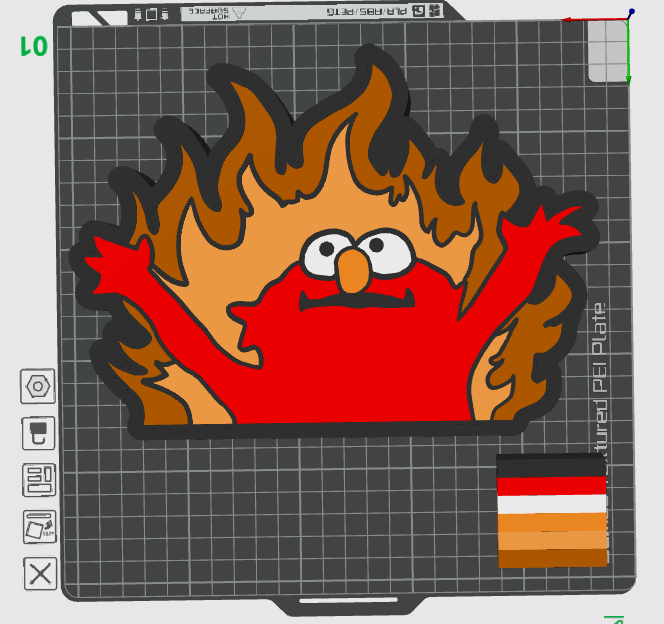 Mo Fire Meme Light Box STL