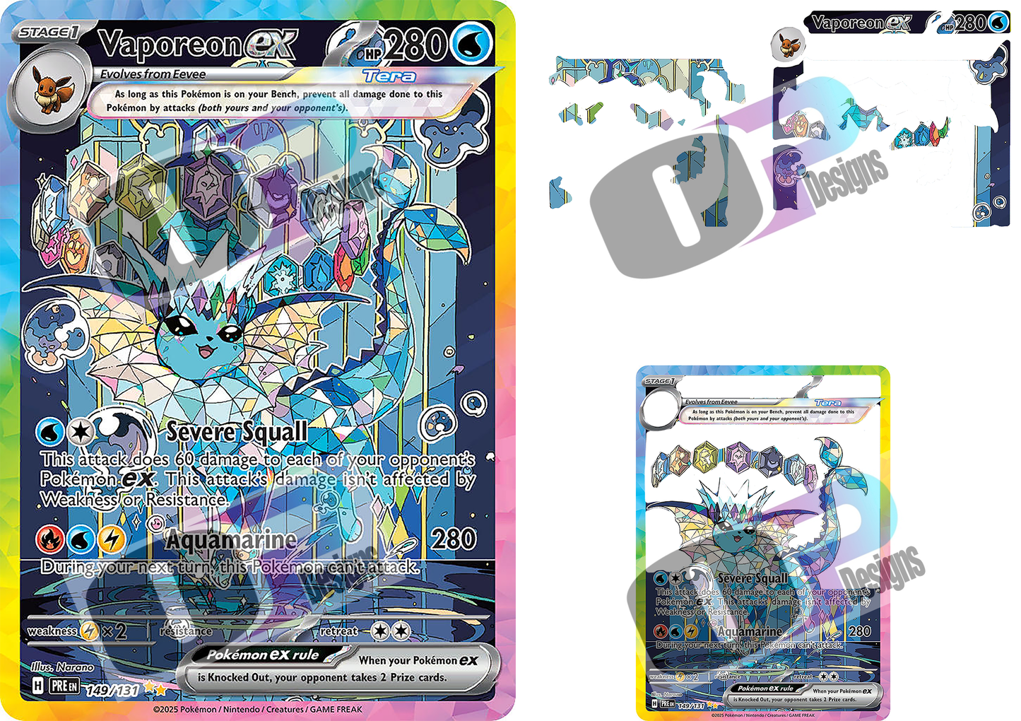 Vapor Prism Stacked Card Sublimation SUB