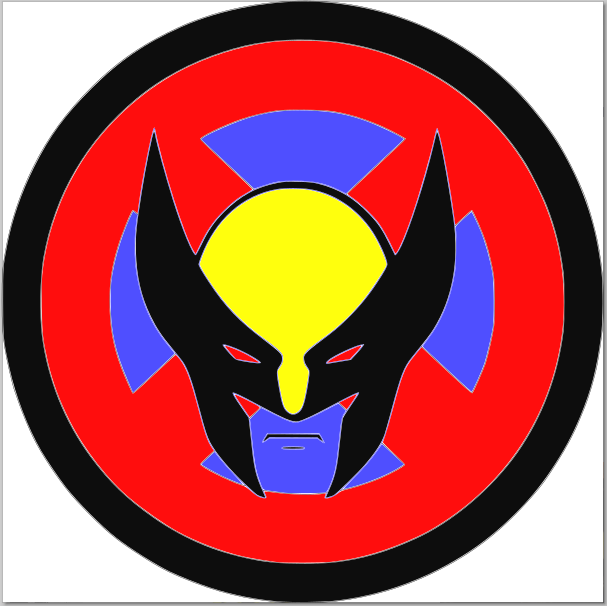 Wolvie Stacked Sign Laser SVG