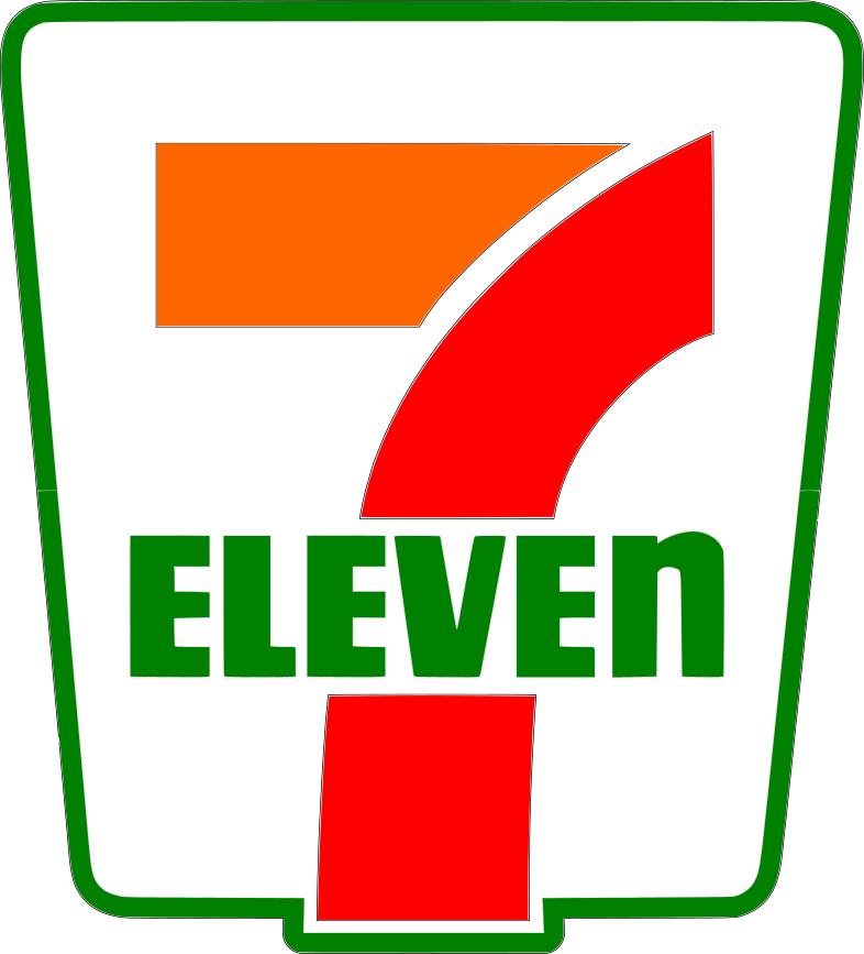 711 Logo Stacked Sign SVG