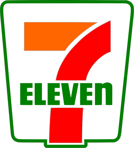 711 Logo Stacked Sign SVG