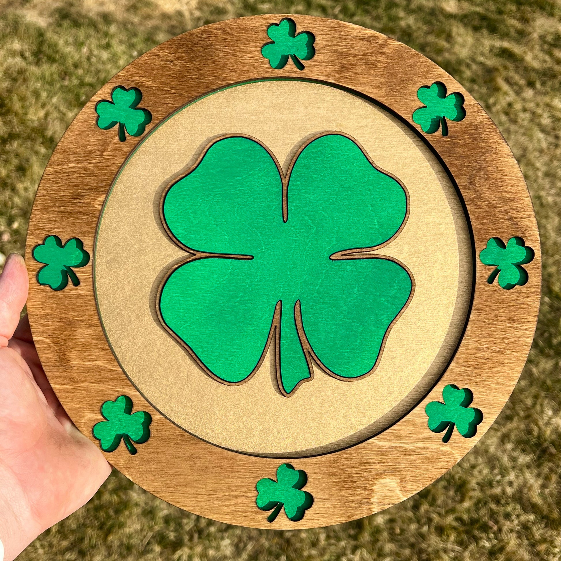 Clover Stacked Sign SVG – On Points Designs