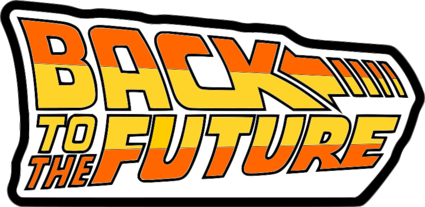 Back Future Stacked Sign SVG