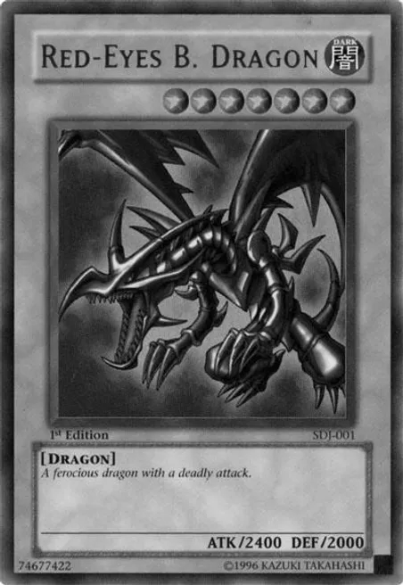 Black Dragon YUGI Card SVG