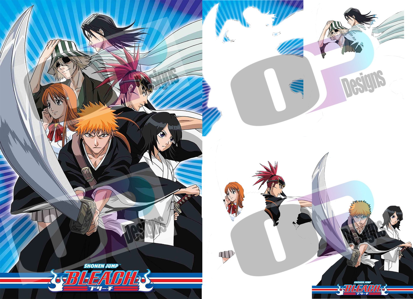 Bleach Stacked Image Sublimation SUB