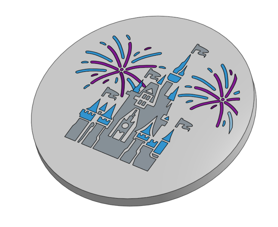 Castle Coaster STL