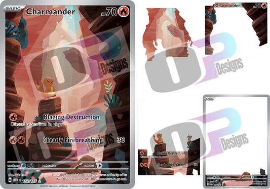 Charmand Stacked Card Sublimation SUB