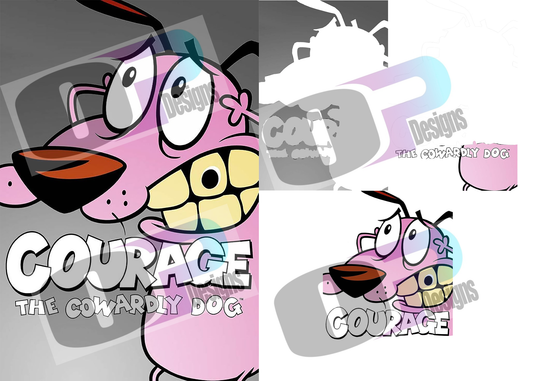 Cowardly Dog Stacked Cover Sublimation SUB