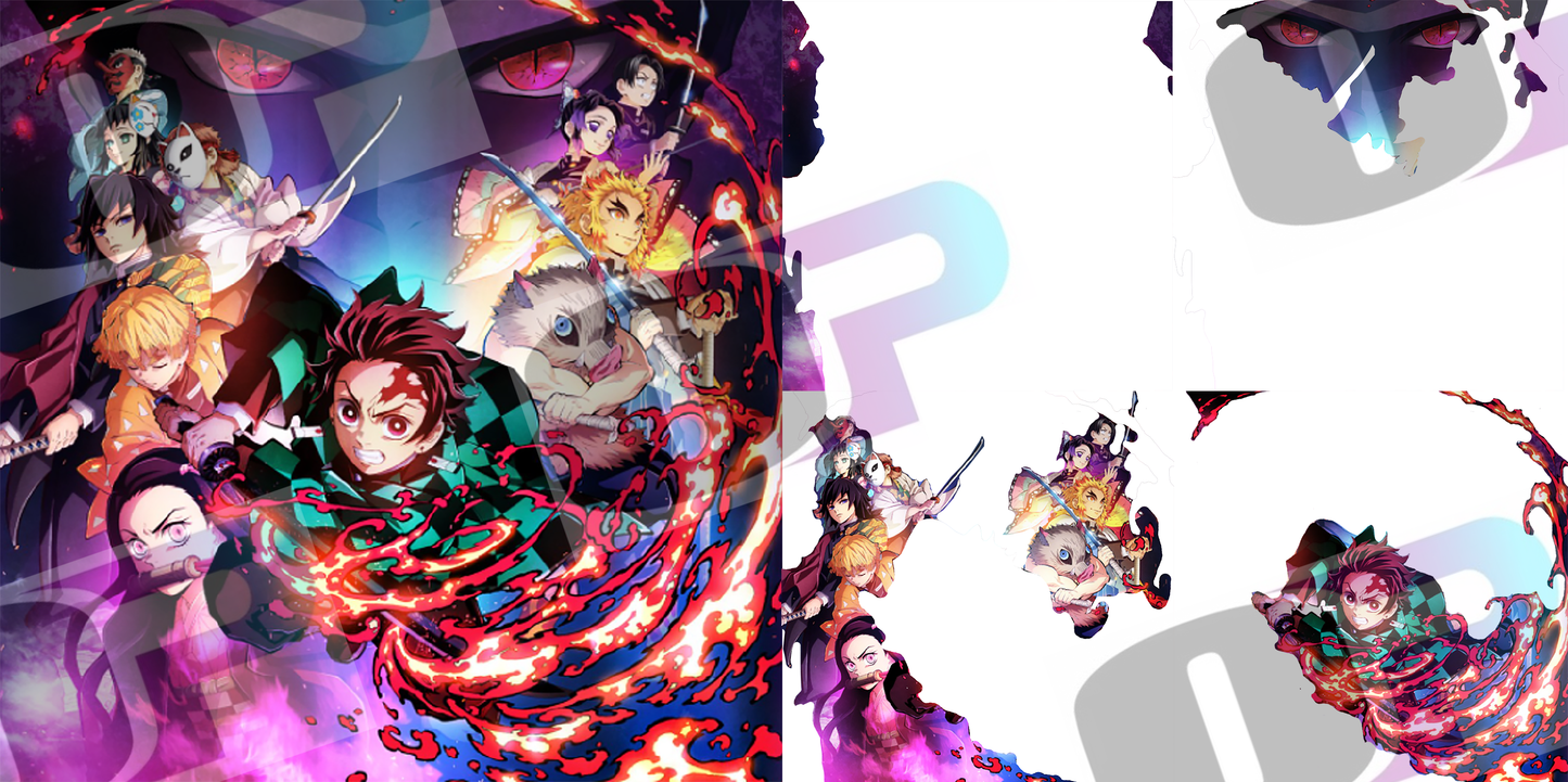 Slayer Demons Stacked Image Sublimation SUB