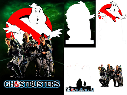 Ghost Busts Stacked Image Sublimation SUB