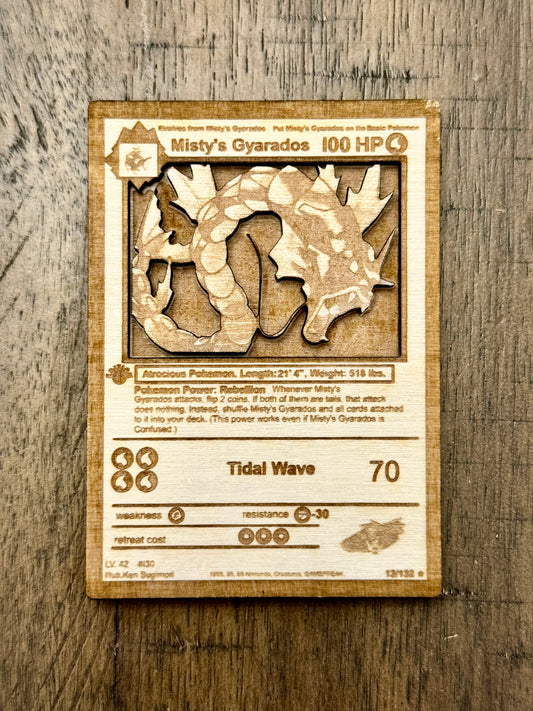 Misty Gyara Poke Card SVG