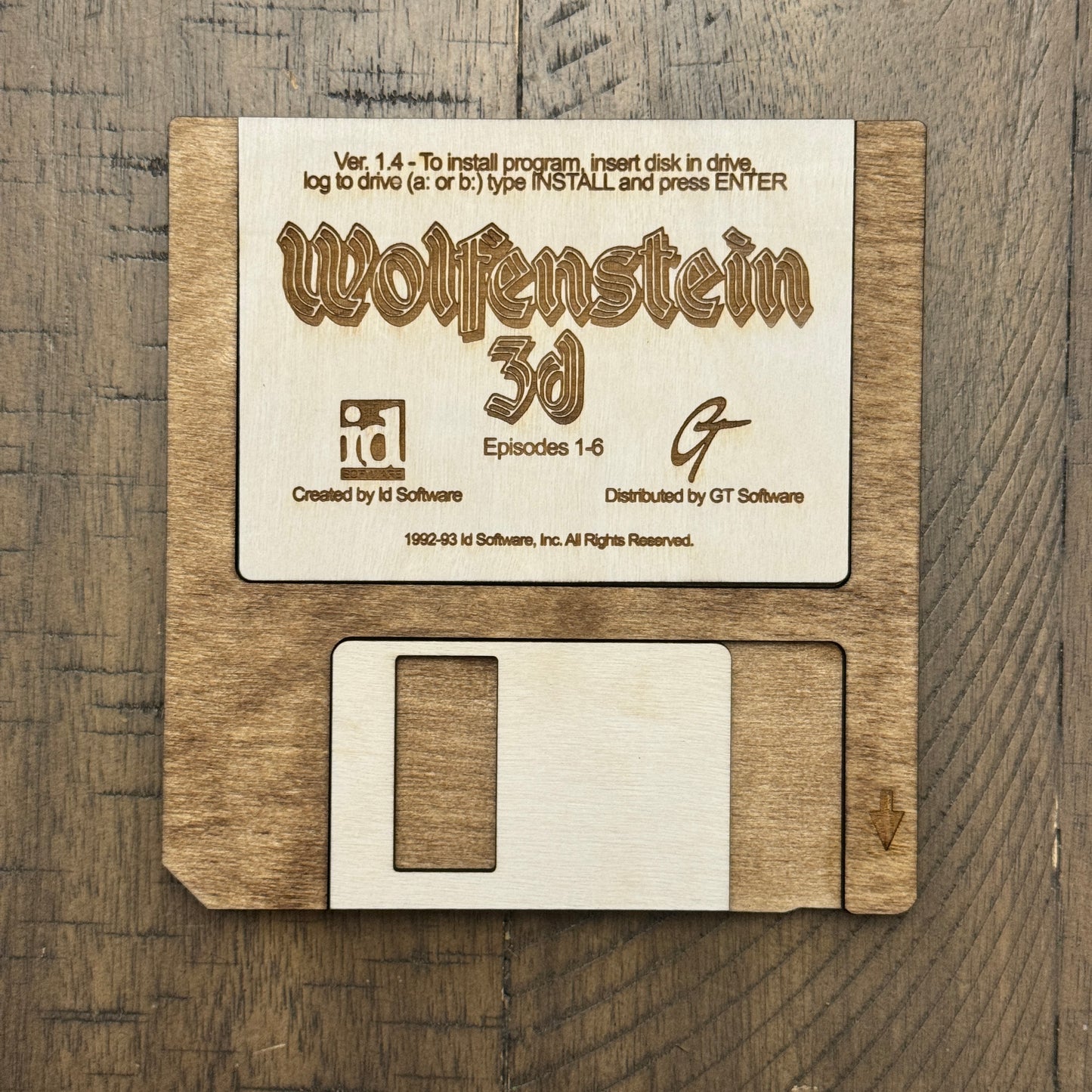 Wolfenstin 3D Floppy Disk SVG